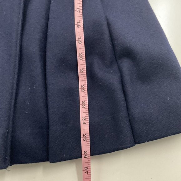 Vintage 1960's Rothschild Girl's Wool Coat Navy Blue Red Piping Size 5 Beautiful - Picture 9 of 10